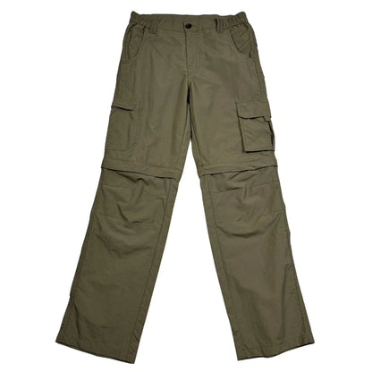 Unbranded Olive Convertible Cargo Hiking Pants Zip Off-S