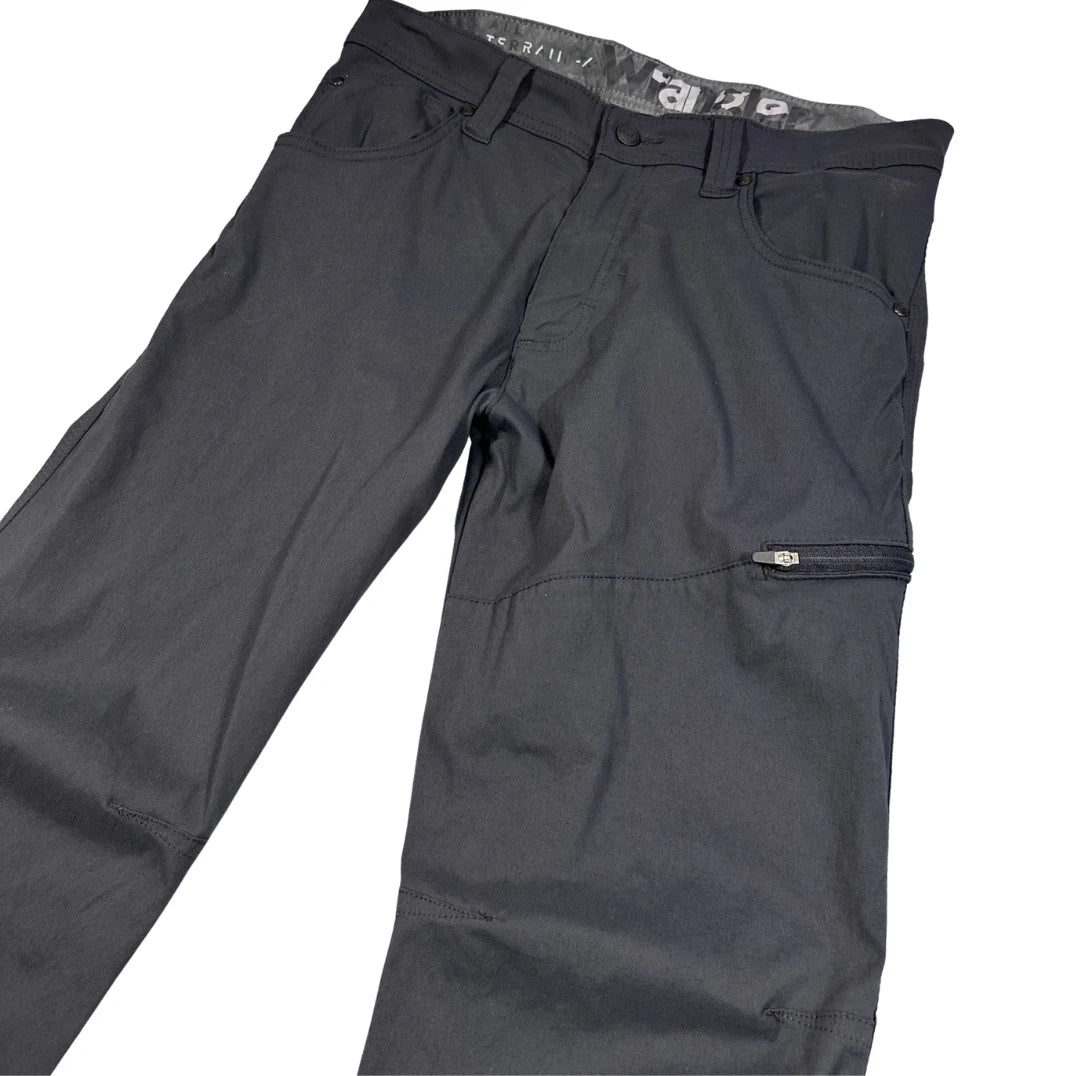 Wrangler® Black Outdoor Stretch Hiking Pants Zip Pocket-32x30