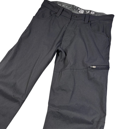 Wrangler® Black Outdoor Stretch Hiking Pants Zip Pocket-32x30
