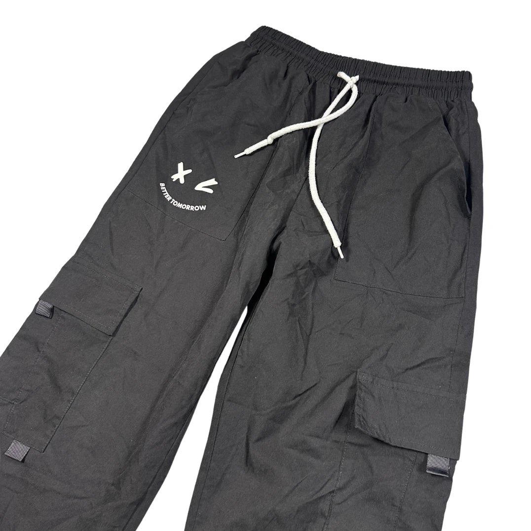 Thrift-and-treasures Black Men's Elastic Cuff-S men trousers