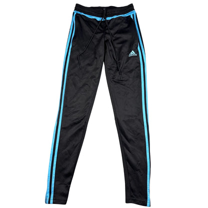 Adidas Black Men's Blue Stripes-XS men trousers