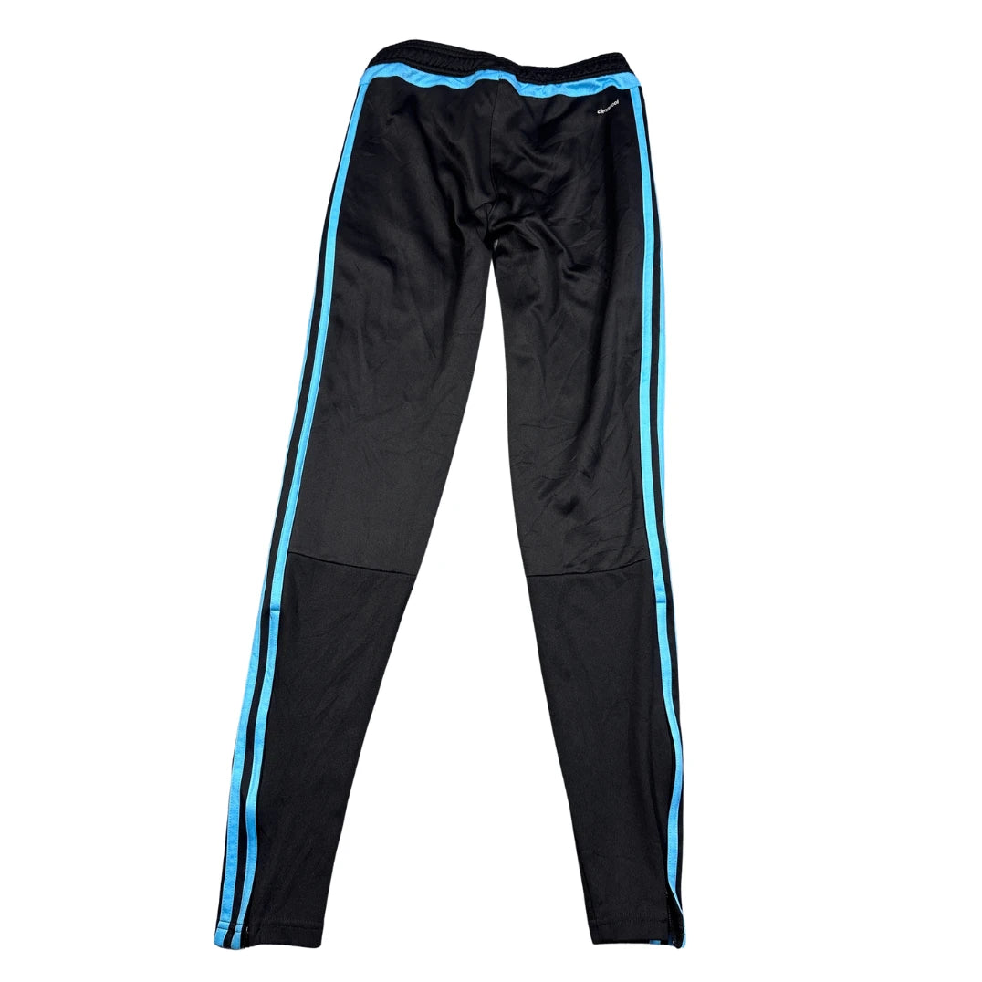 Adidas Black Men's Blue Stripes-XS men trousers
