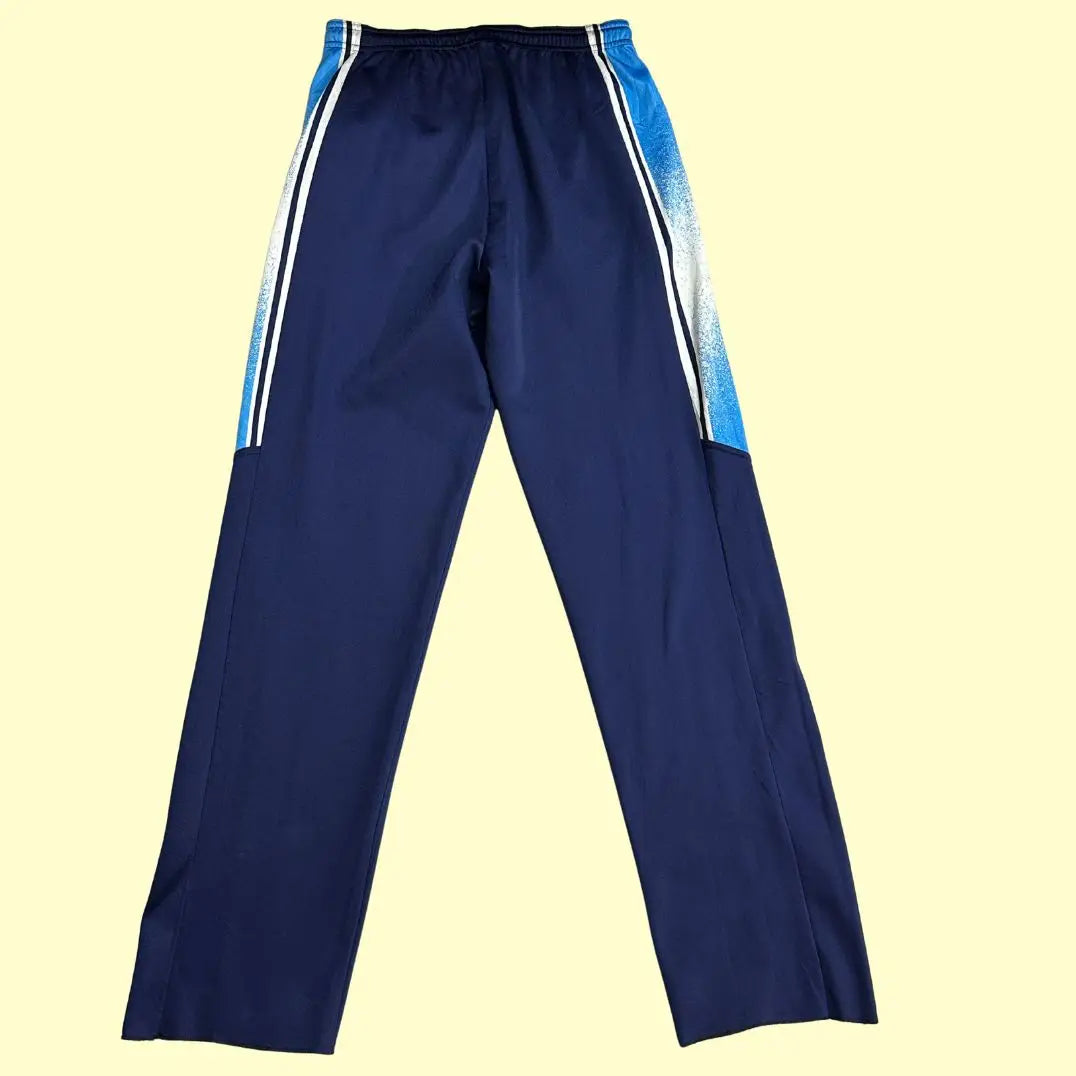 stylish navy-blue track pants are designed for those who love a mix of comfort and vibrant style.