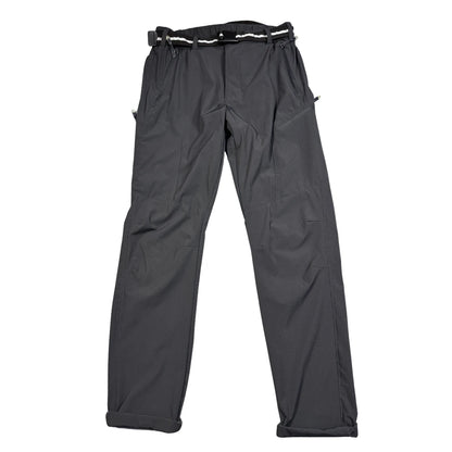 Unbranded Charcoal Hiking Pants Stretch Zip Pockets Belted-S
