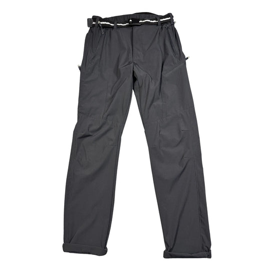 Unbranded Charcoal Hiking Pants Stretch Zip Pockets Belted-S