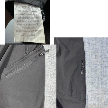 Unbranded Charcoal Hiking Pants Stretch Zip Pockets Belted-S