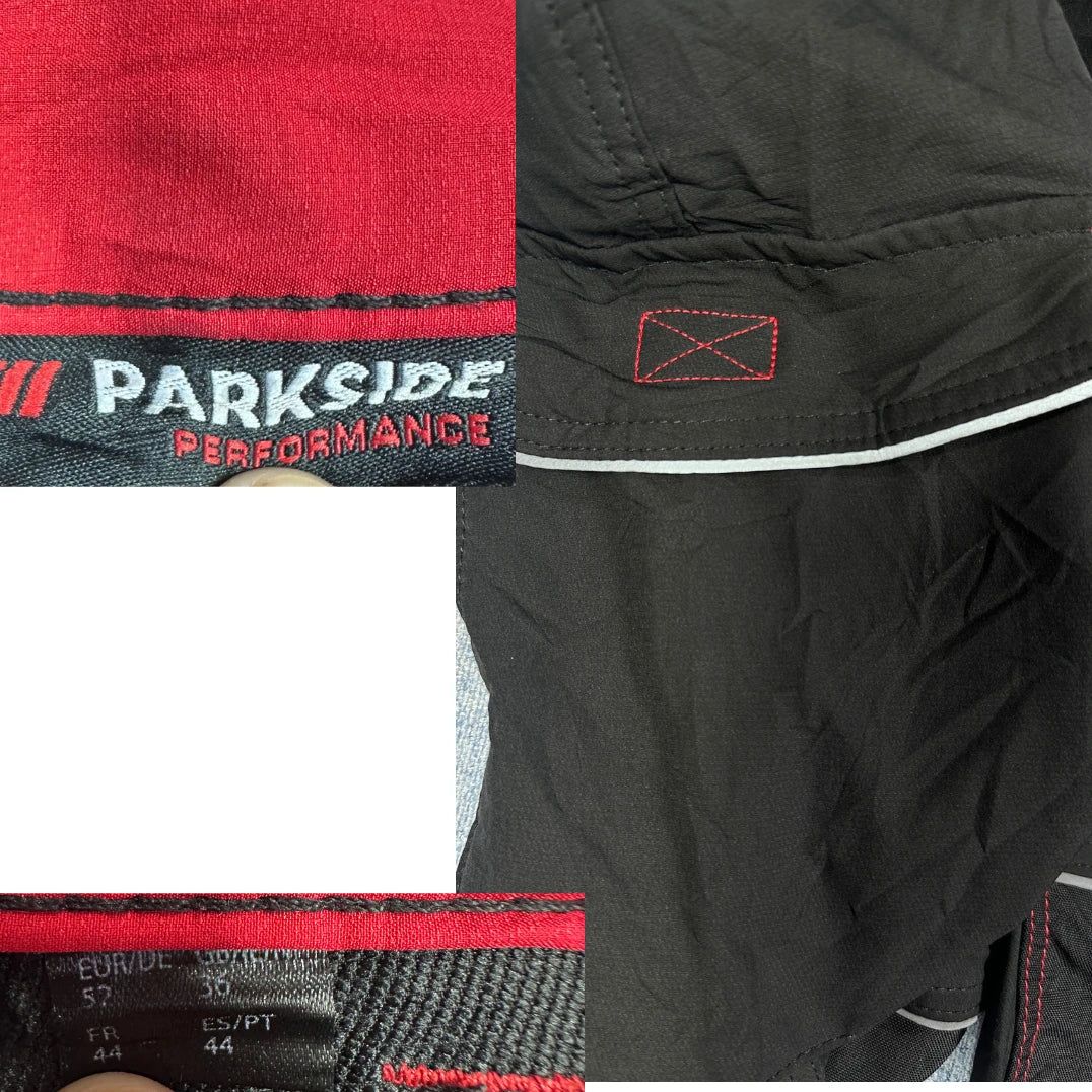 Parkside Black Men's Reflective-EU 52 Men Pants