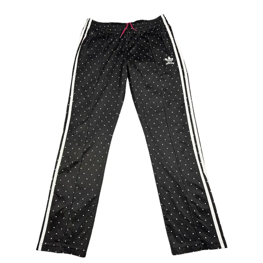 Adidas® Black Triangle Print Track Pants-L