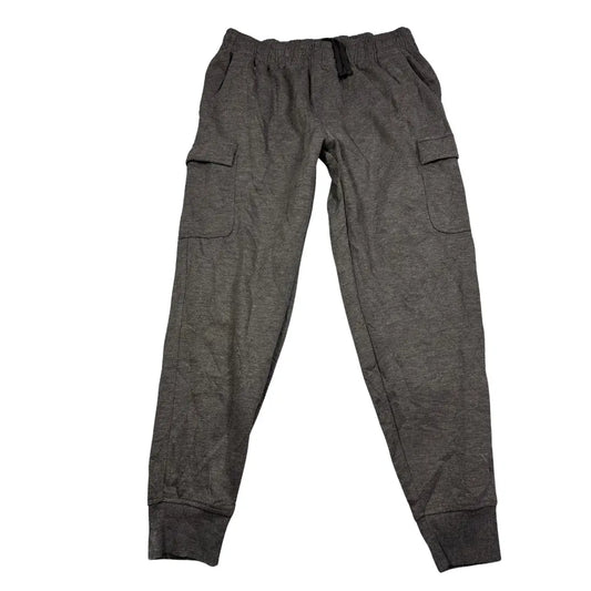 Leg3nd® Charcoal Cargo Fleece Joggers-L