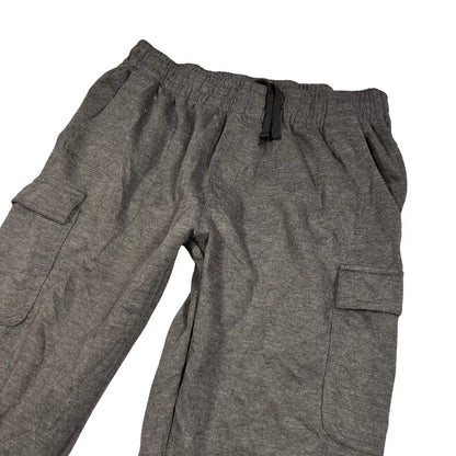 Leg3nd® Charcoal Cargo Fleece Joggers-L