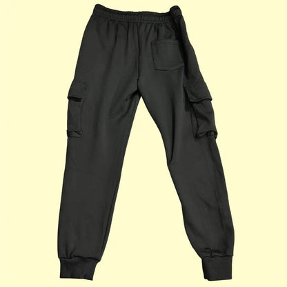 stylish black cargo pants from Furia Rossa combine comfort with functionality