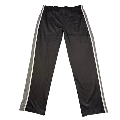 Reebok® Black Grey Stripe Track Pants