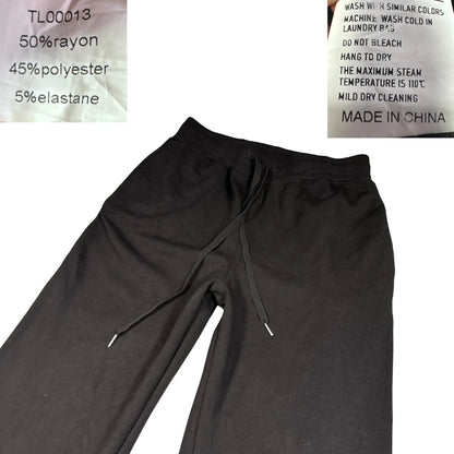 Unbranded Black Wide Leg Lounge Pants-M