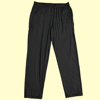 ELDYS black track pants offer a comfortable and stylish fit