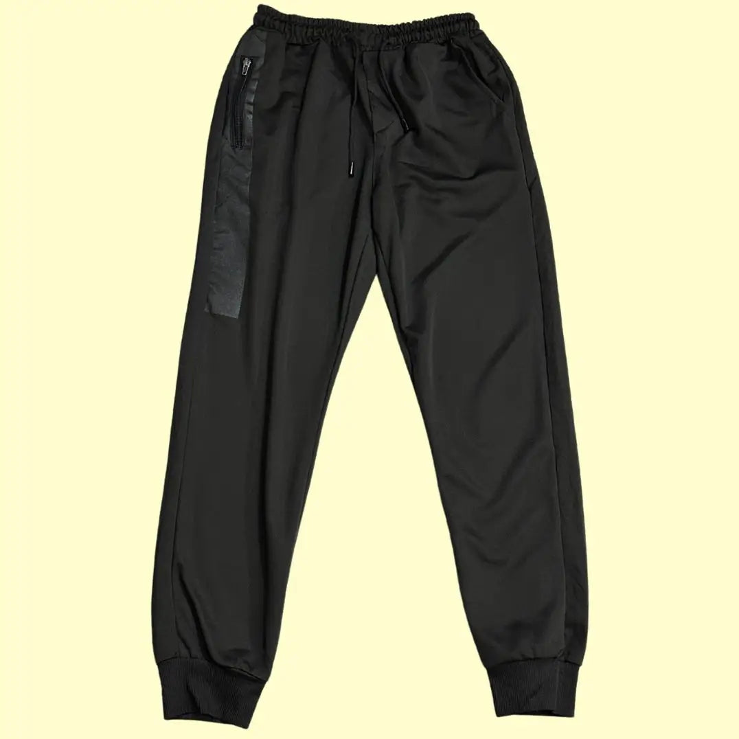 black track pants are designed for comfort and practicality.