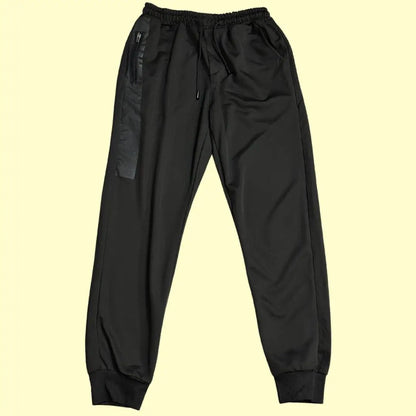 black track pants are designed for comfort and practicality.