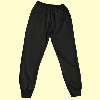 black track pants are designed for comfort and practicality.