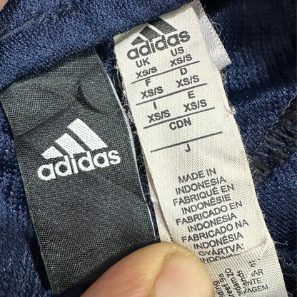 Adidas Original Navy 3-Stripe Slim Track Pants
