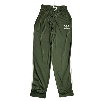 Adidas Originals Green Three-Stripe Track Pants
