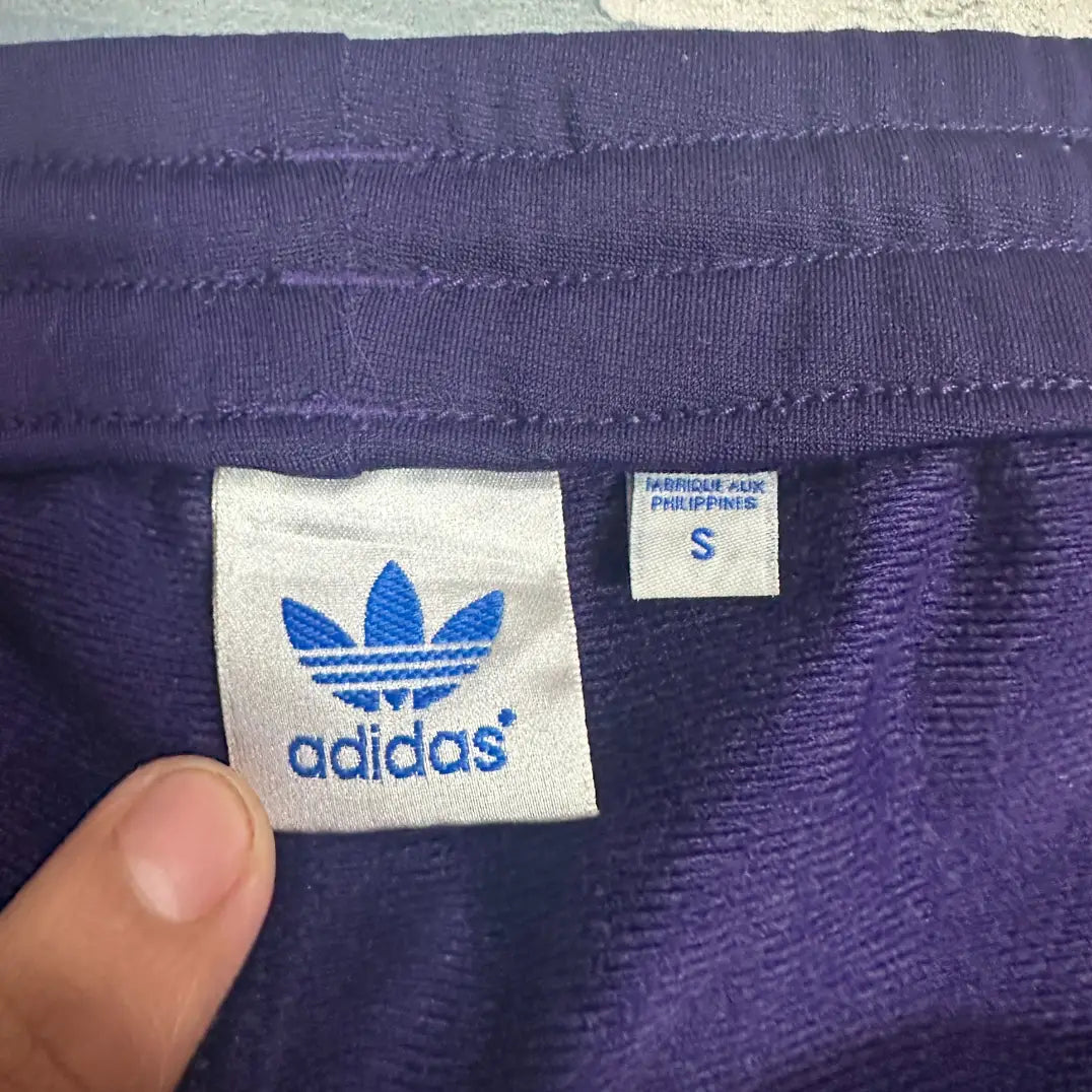 🟣 Adidas Originals Classic 3-Stripes Track Pants –Purple