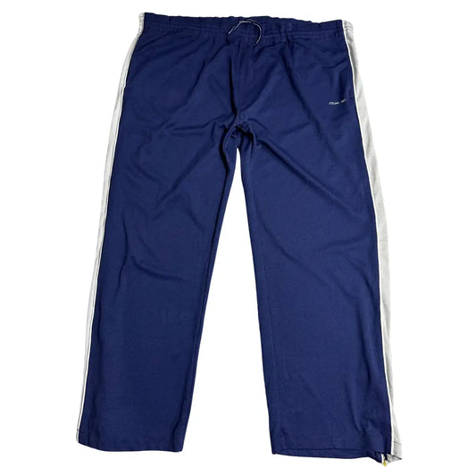 Reebok RBK Navy Blue Track Pants with White Side Stripes 🏃‍♂️🔥