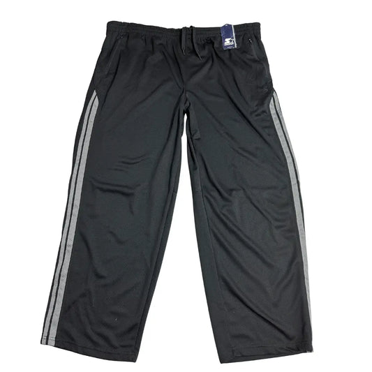 🖤 Starter Black Sports Track Pants with Side Stripes 🏃‍♂️⭐