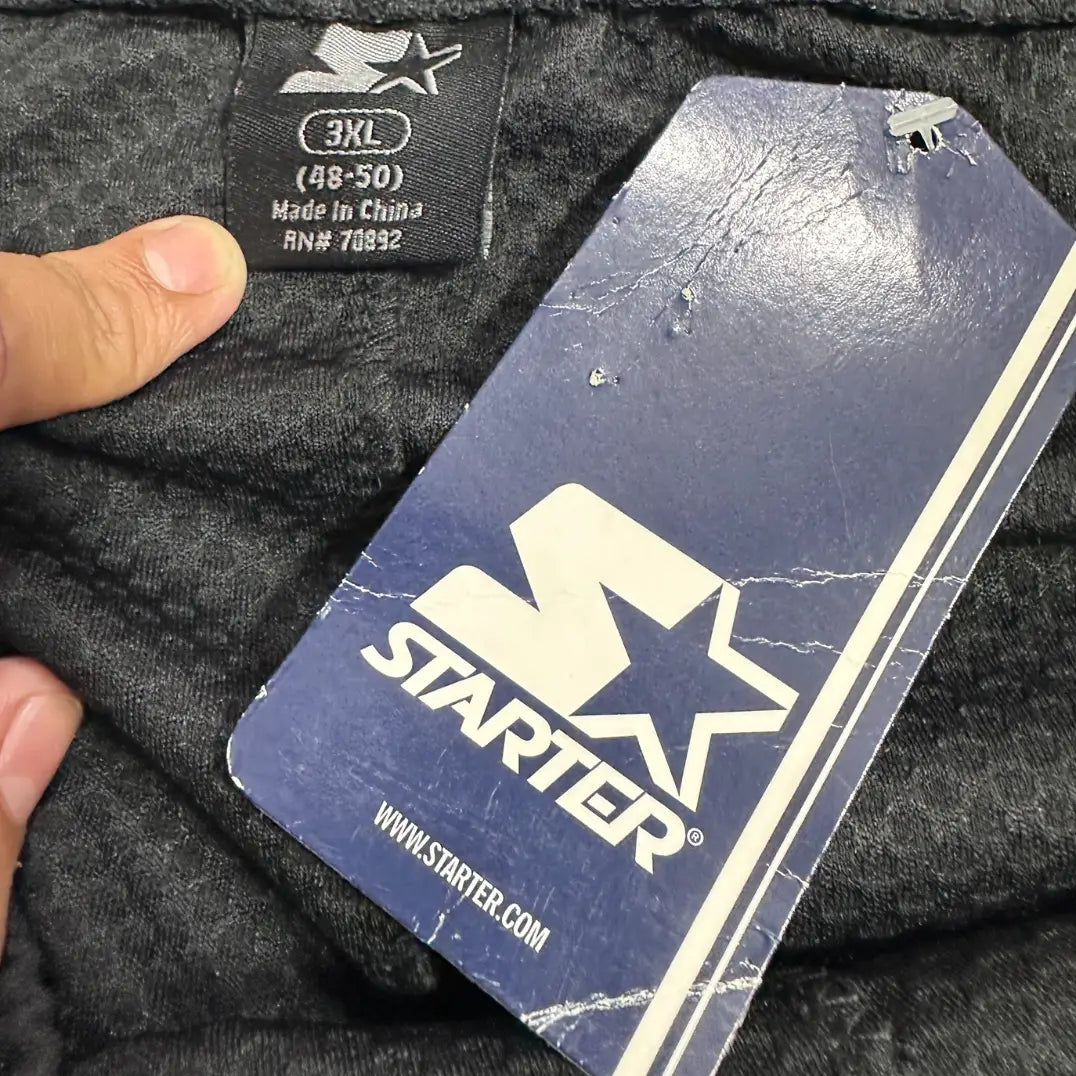 🖤 Starter Black Sports Track Pants with Side Stripes 🏃‍♂️⭐