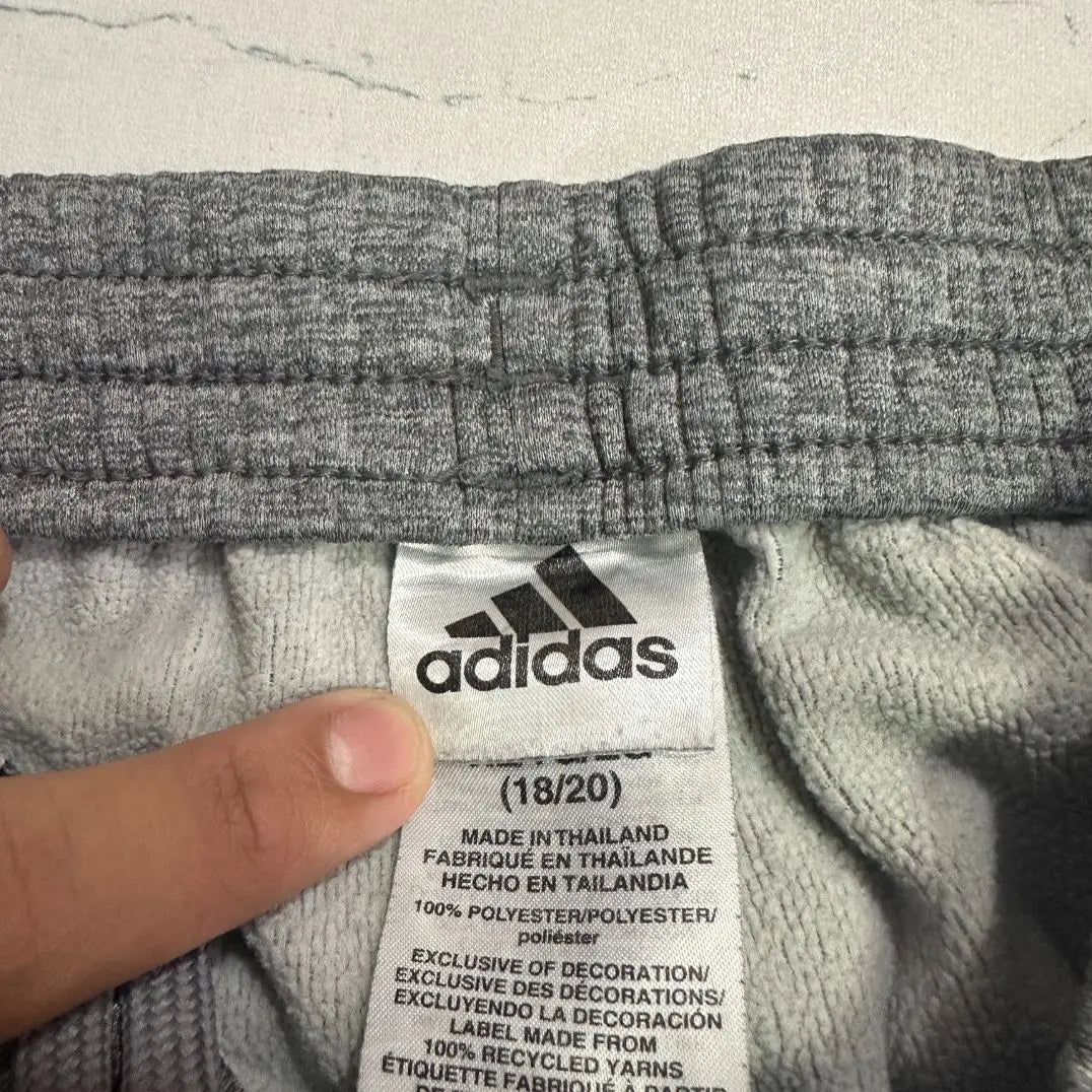 👖 Adidas Original 3 Stripes Jogger Pants – Heather Grey 🩶🔥