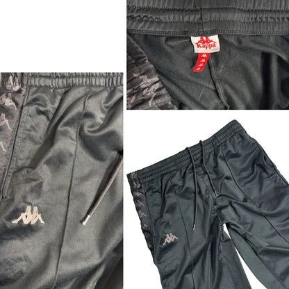 Kappa Black Track Pants Classic Sport Style