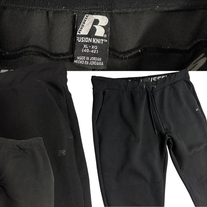 Russell Athletic Black Fusion Knit Jogger Pants(XXL)