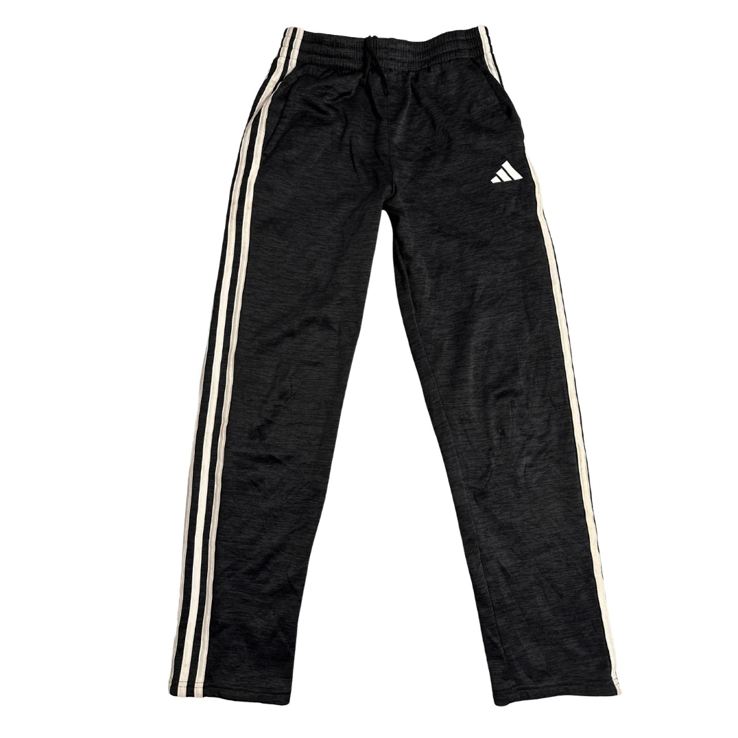 Adidas Charcoal Heather 3 Stripe Track Pants(XL)