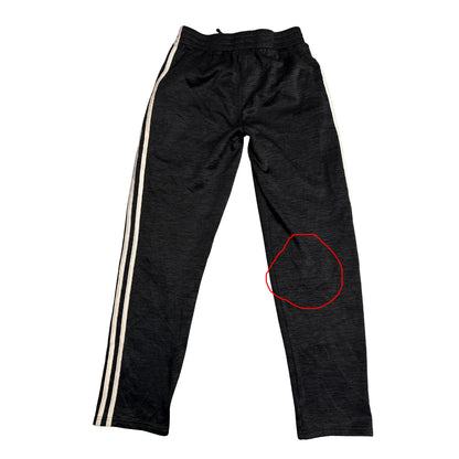 Adidas Charcoal Heather 3 Stripe Track Pants(XL)