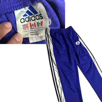 Adidas Vintage Snap-Button 3-Stripes Track Pants 👖💙