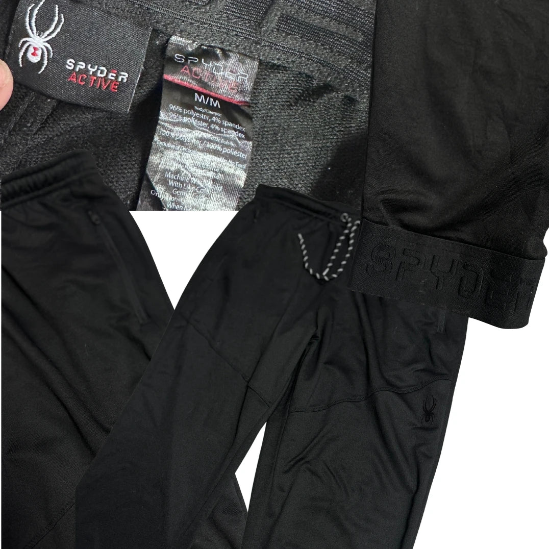 Spyder Active Black Performance Jogger Pants 🖤🕷️