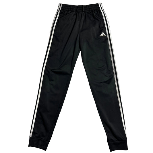Adidas Classic Black Track Pants with White Stripes