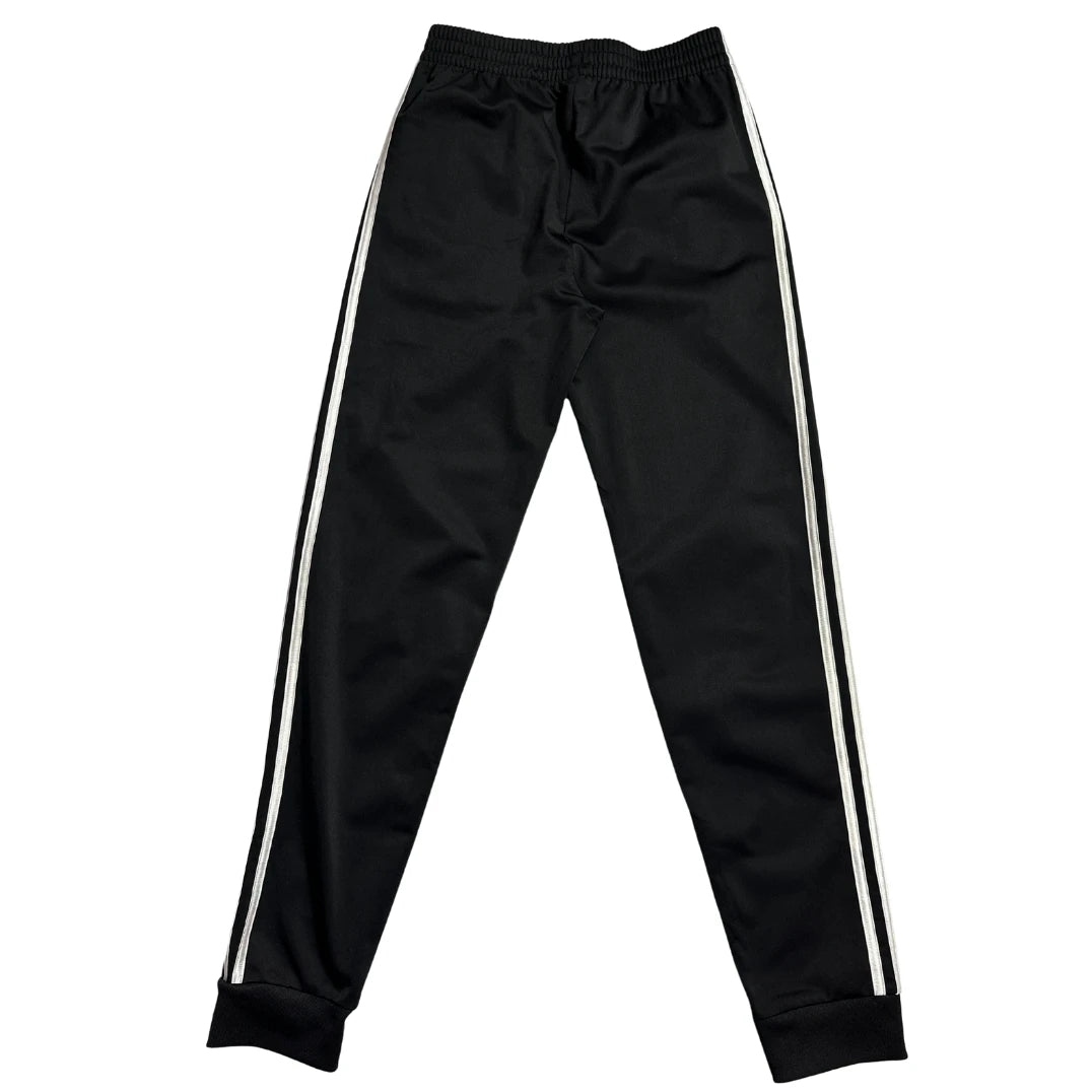 Adidas Classic Black Track Pants with White Stripes
