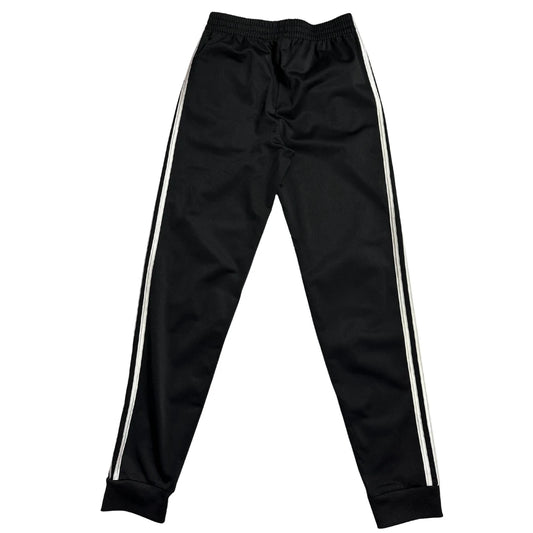 Adidas Classic Black Track Pants with White Stripes