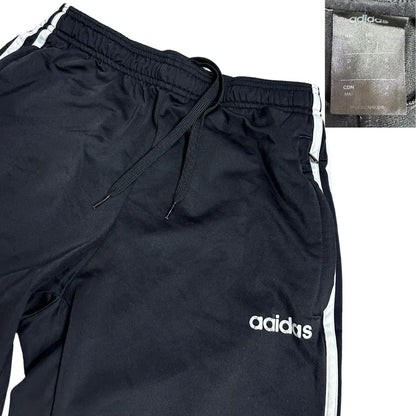 Adidas Black Jogger Pants with White Stripes 🖤🤍