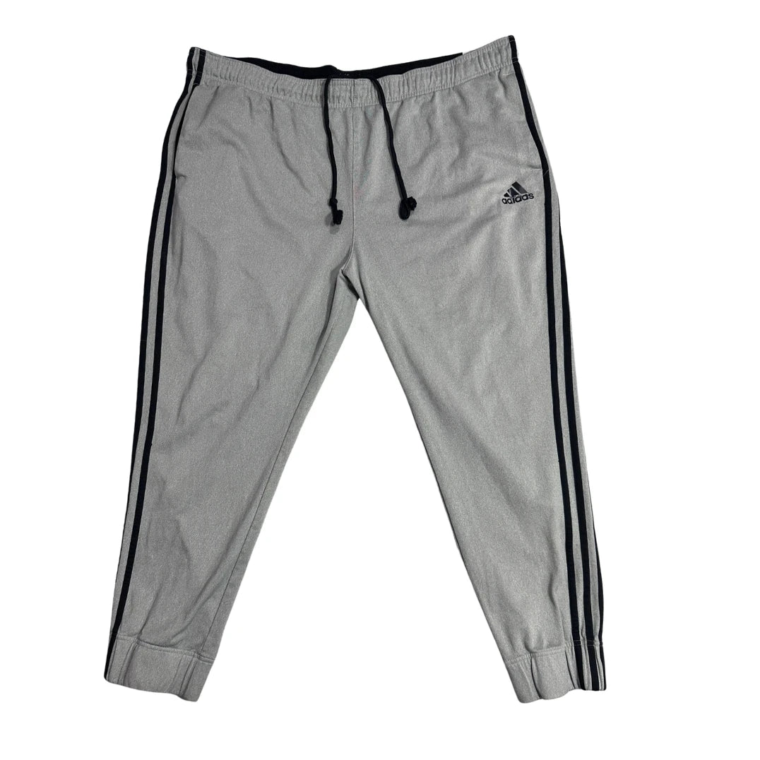 Adidas Classic Grey 3-Stripe Track Pants ⚡