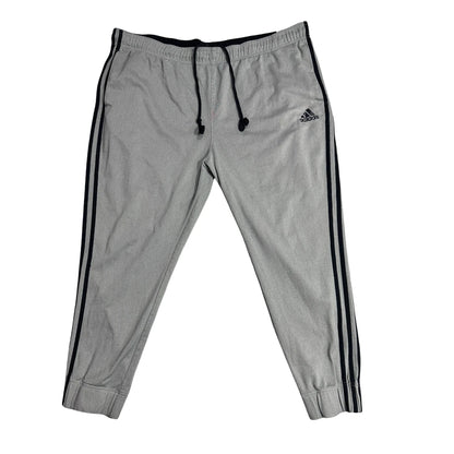 Adidas Classic Grey 3-Stripe Track Pants ⚡