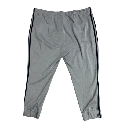 Adidas Classic Grey 3-Stripe Track Pants ⚡