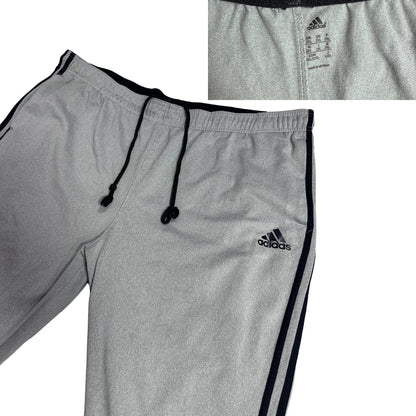 Adidas Classic Grey 3-Stripe Track Pants ⚡