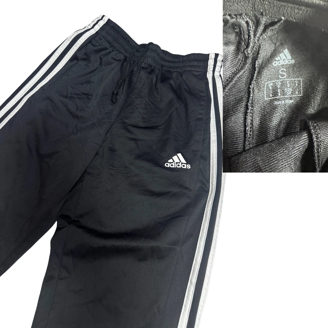 Adidas®  Black 3-Stripes Track Pants 🖤