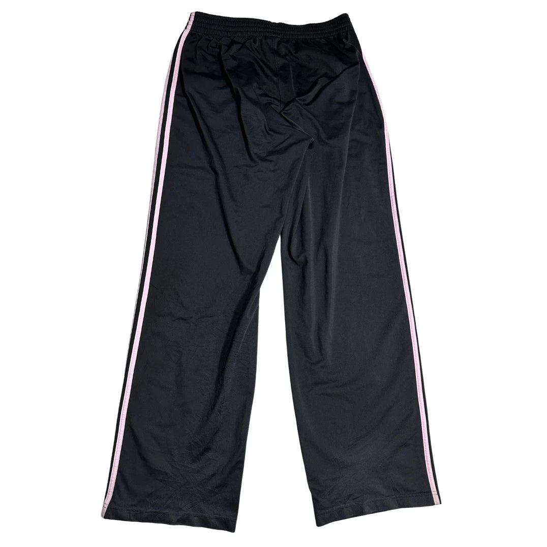 Adidas® Black Track Pants with Pink Stripes 💗(XL)