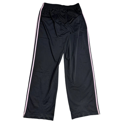Adidas® Black Track Pants with Pink Stripes 💗(XL)