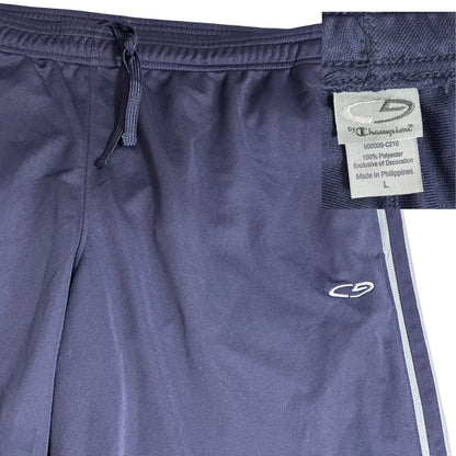 Champion® Navy Track Pants with Side Stripes 🔵(L)