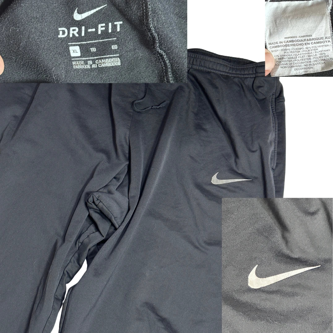 Nike® Dri Fit Black Training Track Pants 🖤(XL)