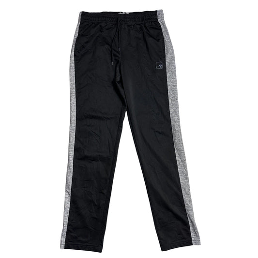 AND1® Classic Black Active Track Pants with Grey Side Panels(L)