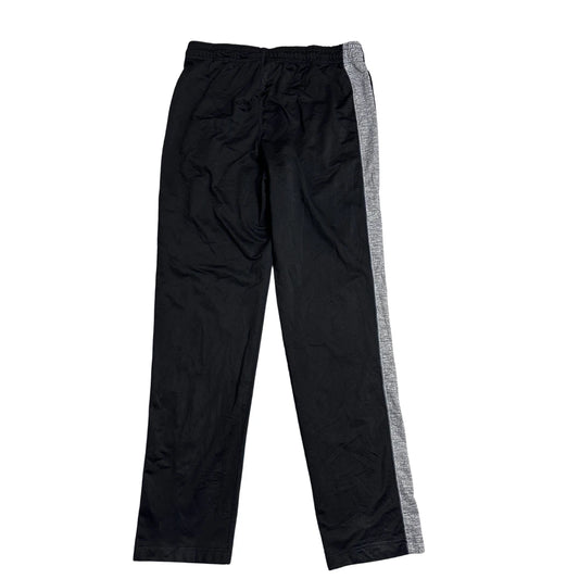 AND1® Classic Black Active Track Pants with Grey Side Panels(L)