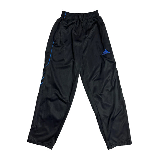 Adidas® Black Track Trousers with Blue Detail ⚡(S)